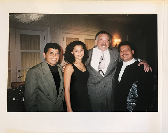 Joseph A DeFalco Wrestling Photo with Mendoza Family